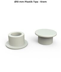 Mesan 10mm Plastik Tıpa Krem (0163)