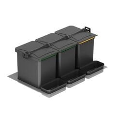 Starax Çöp Kovası Oto.Çek. İçi 12+12+12+1+1+1Lt 90'Lik Modül Ant.