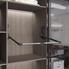 Starax Gardırop Asansörü W:850-1150 15kg Antrasit