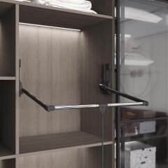 Starax Gardırop Asansörü W:850-1150 15kg Antrasit