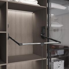 Starax Gardırop Asansörü W:850-1150 15kg Antrasit