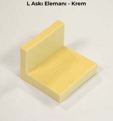 Mesan L Askı Elemanı Krem (0012) (Pk:300)
