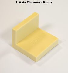 Mesan L Askı Elemanı Krem (0012) (Pk:300)