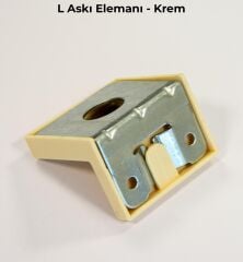 Mesan L Askı Elemanı Krem (0012) (Pk:300)