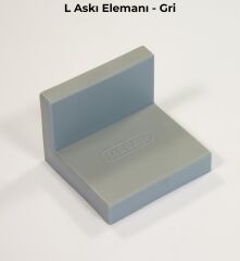 Mesan L Askı Elemanı Gri (0012) (Pk:300)