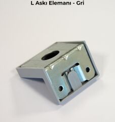 Mesan L Askı Elemanı Gri (0012) (Pk:300)