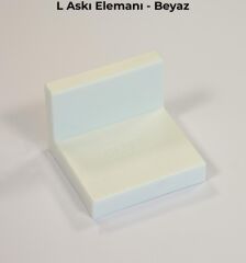Mesan L Askı Elemanı Beyaz (0012)  (Pk:300)