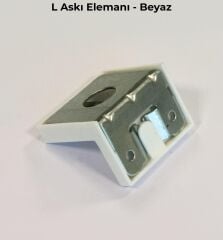 Mesan L Askı Elemanı Beyaz (0012)  (Pk:300)