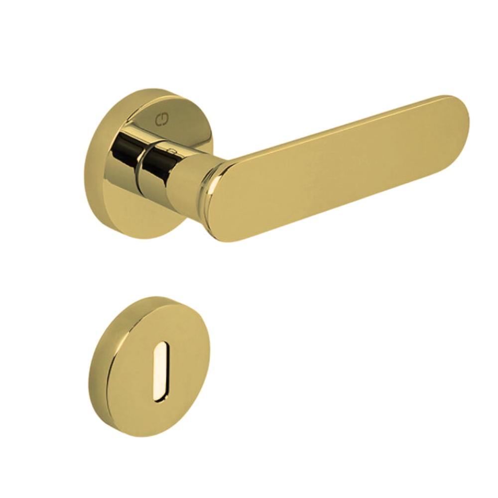 Çebi Ova Kapı Kolu Fırçalı Sarı Yuvarlak Rozetli Oda