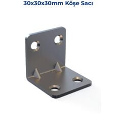 Mesan Köşe Sacı 2mm 30x30x30mm Çinko