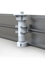 Mesan Baza Klipsi Alüminyum Çiftli Beyaz (Yeni)