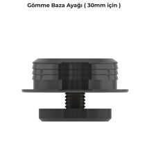 Mesan Maxbz01 Gömme  Baza Ayağı Siyah 30mm