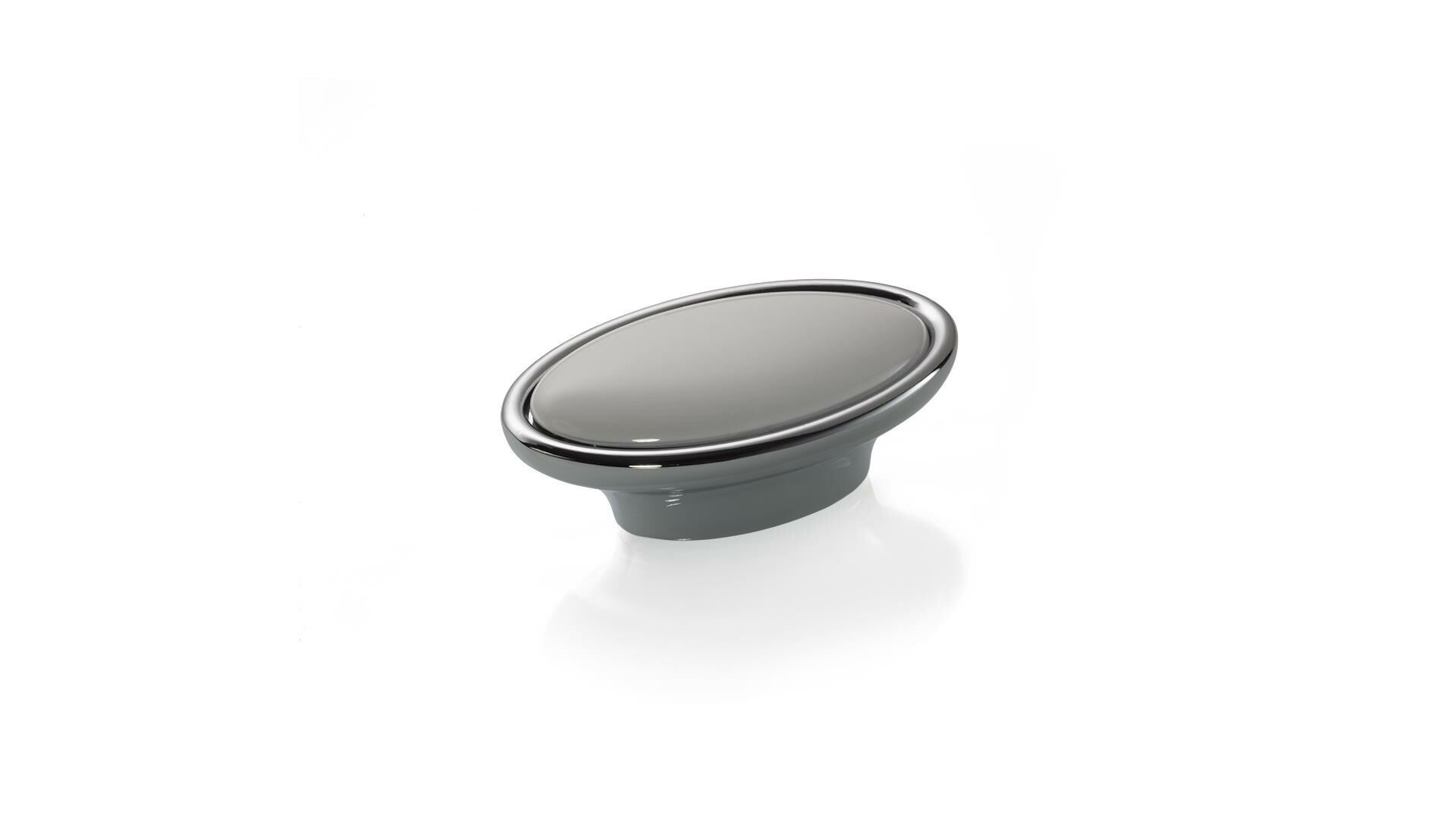 A343025 MP02 PL06 Düğme Kulp 025mm Krom-Beyaz