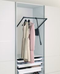 Hafele Gardırop Asansörü 10kg 800x1150mm Antrasit