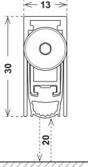 Hafele Kapı Altı Giotin Yangın Dayanımlı 1030mm