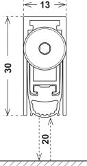 Hafele Kapı Altı Giotin Yangın Dayanımlı 1030mm