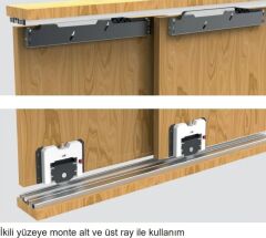 Hafele Anta W60 Kayar Kapak Sistemi Ahşap