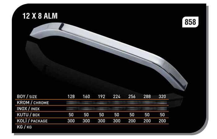 Boğaziçi Kulp 224mm Krom