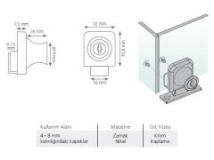 Canex Tek Cam Kilit 407 Deliksiz Siyah
