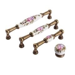 Kulp Arte 160mm Krom Lp.Gül Desenli