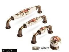 Kulp Yay 128mm Antik Ok.Gül Desenli