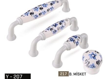 Kulp Yay 128mm İnox M.Menekşe Desenli