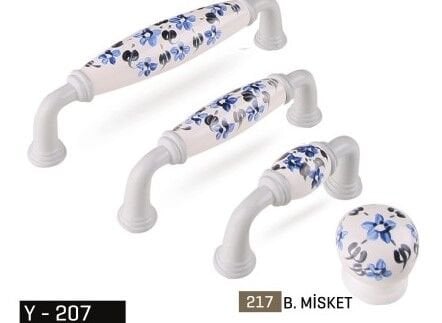 Kulp Yay 128mm İnox M.Menekşe Desenli