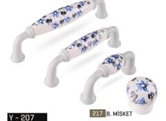 Kulp Yay 128mm İnox M.Menekşe Desenli