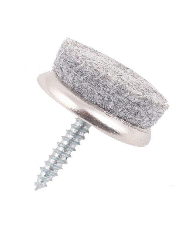 Sandalye Keçesi  Metal Taban 20mm Vidalı 20'li Paket