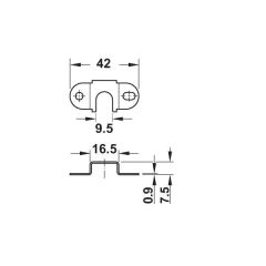 Hafele Merkezi Kilit Econo Seti 19X800mm