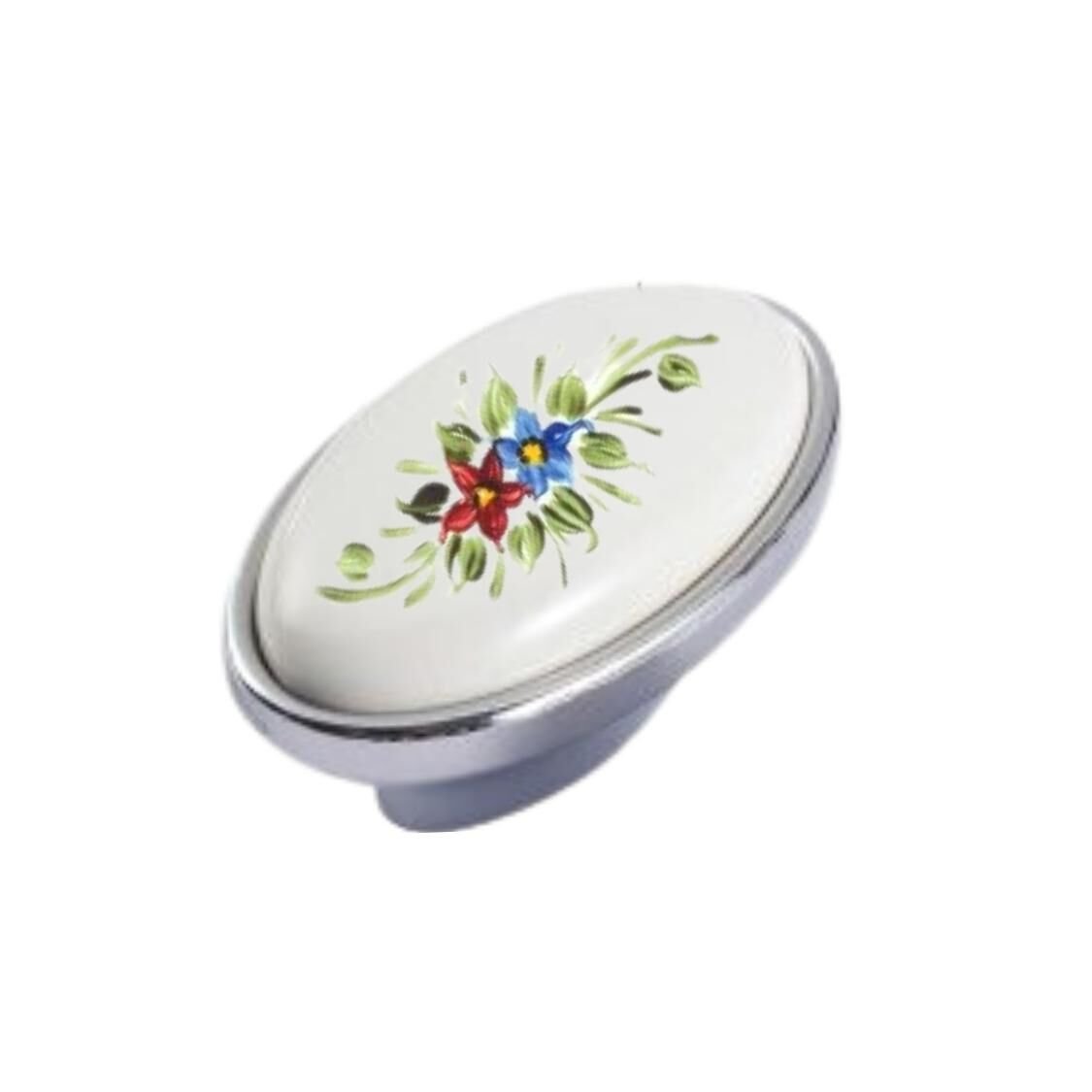 Kulp Kastel Düğme 16mm İnox Km.Leylak Desenli