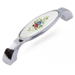 Kulp Kastel 128mm İnox Km.Leylak Desenli