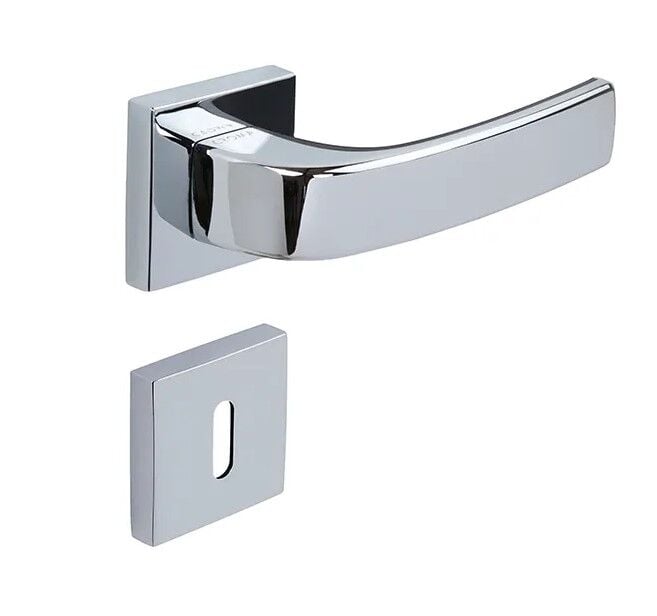 Croma Kapı Kolu Pera-S Kare Rozetli Wc Krom