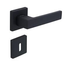 Croma Kapı Kolu Zera-S Kare Rozetli Wc Siyah