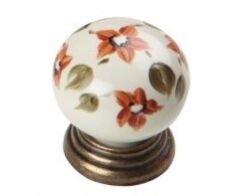 Kulp Düğme Misket Büyük Antik Ok. Menekşe Desenli