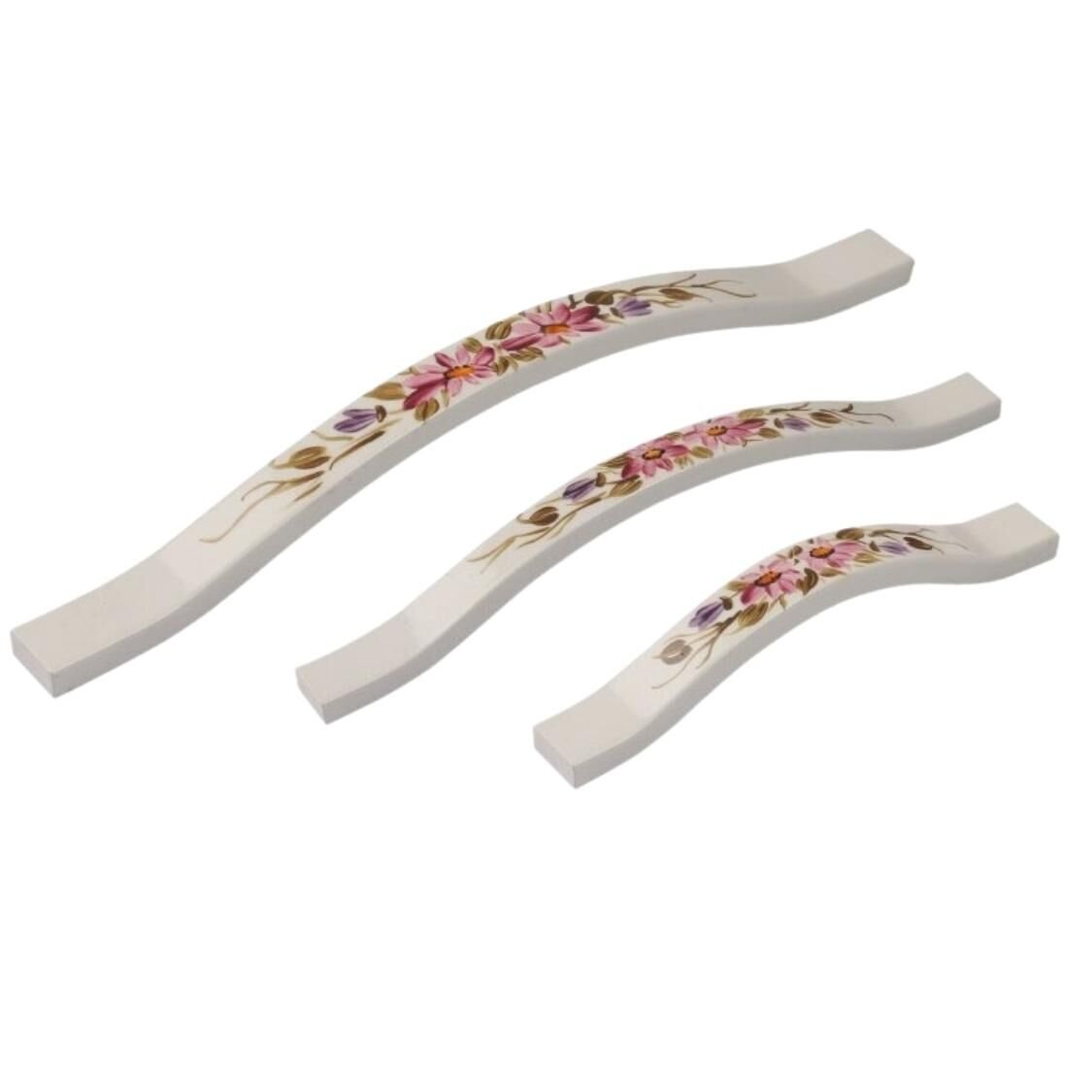 Kulp Mira Porselen Nilüfer Desenli 160mm Beyaz