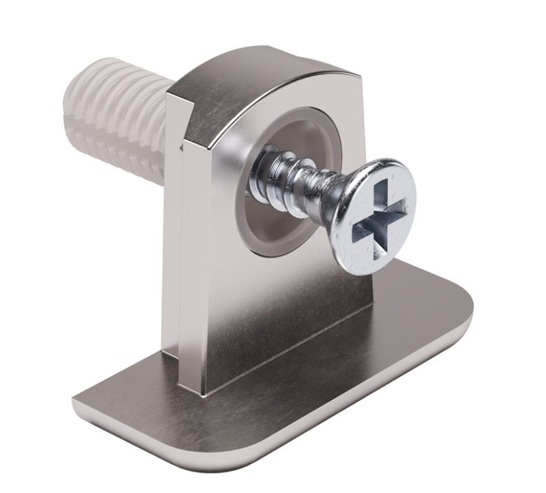 Trıs Metal Karşılık Q5 Dübelli Vidalı 19mm Nikel (r)