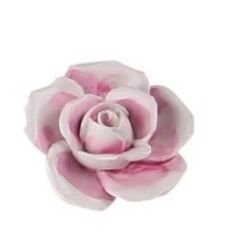 Kulp Düğme Gül El Dekorlu Pembe