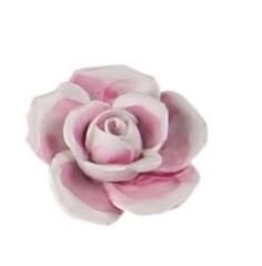 Kulp Düğme Gül El Dekorlu Pembe