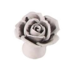 Kulp Düğme Gül El Dekorlu Siyah