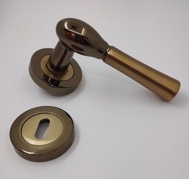 Kapı Kolu Marmaris Oval Rozetli Açmalı Wc Kahve Sarı