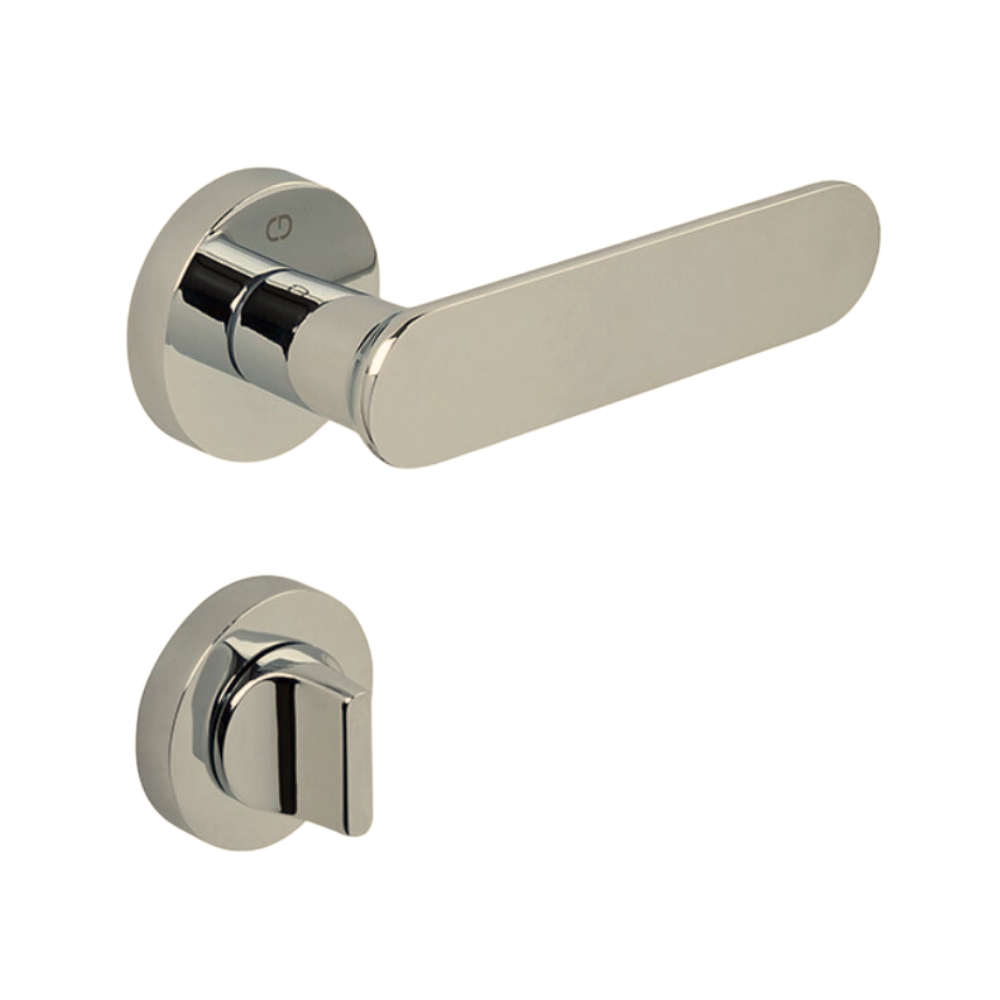 Çebi Ova Kapı Kolu Satin Yuvarlak Rozetli Wc