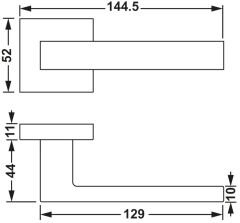 Hafele Kapı Kolu Pera  Set Wc Mat Nikel