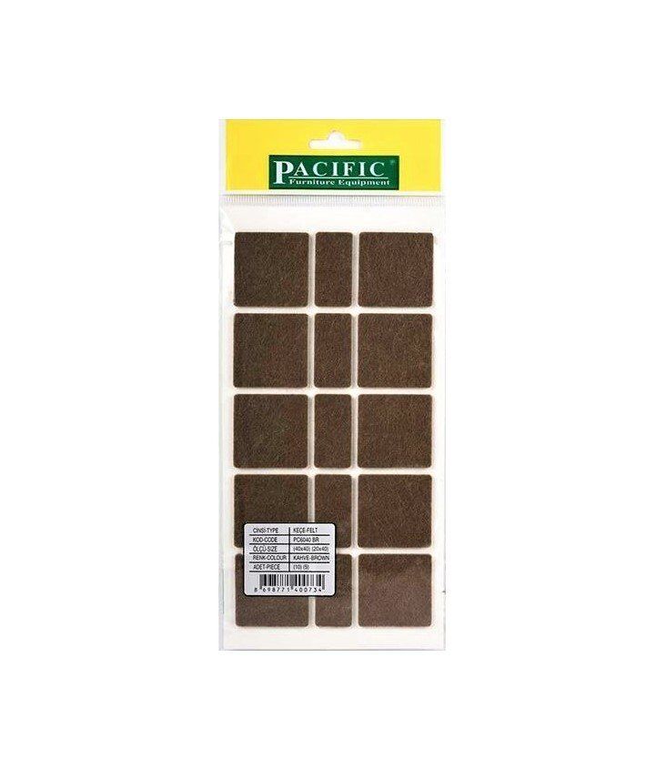 Kaydırmazlık Keçesi Kare 1Plk=10 Ad 40x40-20x40 Kahve