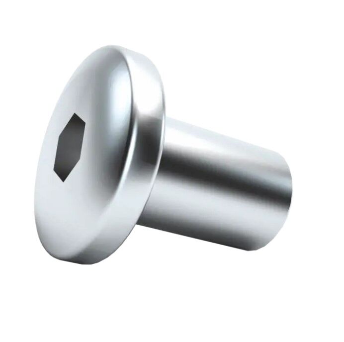 Silindir Çektirme Somunu M6x20 Alyan Başlı Nikel