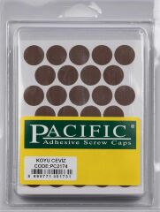 Pvc Yapışkan Tapa 18mm 1Plk=32 Ad Koyu Ceviz
