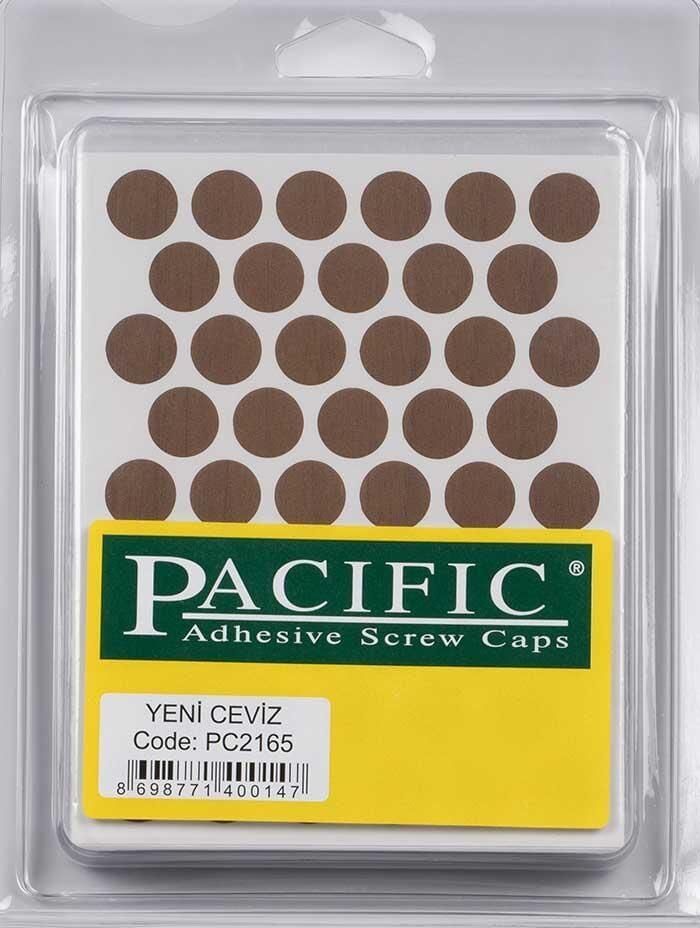Pvc Yapışkan Tapa 14mm 1Plk=50 Ad Yeni Ceviz