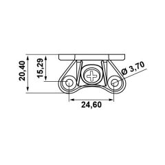 Hafele Açılı Kelebek Bağlantı Şeffaf (Pk:100)