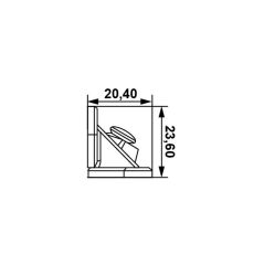 Hafele Açılı Kelebek Bağlantı Şeffaf (Pk:100)