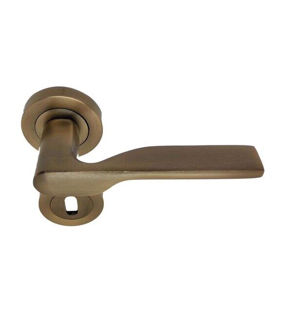 Kapı Kolu Petra Yuvarlak Rozetli Oda Mat Antik bs